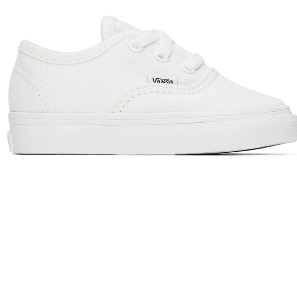 Vans baby white authentic sneakers - size toddler 4.5